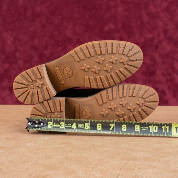 Timberland Women Sienna Black Leather Zip Lace Lug Combat Ankle Boots sz 9.5 - Picture 5 of 8